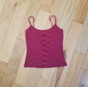 Vintage plum charlotte russe tank top y2k